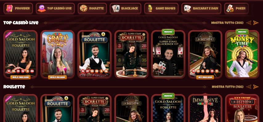 Gioca ai giochi dal vivo Magius con dealer professionali